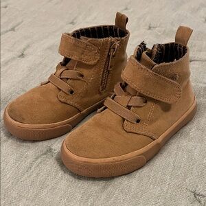 Cat & Jack Tan Kids Boots with Velcro Strap